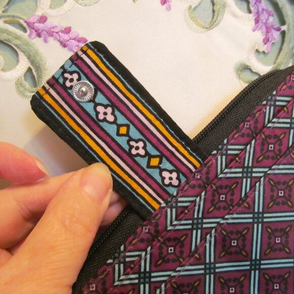 Vera Bradley Vines Floral Iconic RFID Wristlet Wallet Combo - Picture 10 of 15